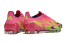 Chuteira Campo Adidas F50 FG Rosa, Azul e Verde