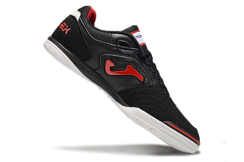 Chuteira Futsal Joma Top Flex Rebound IC Preto e Vermelho