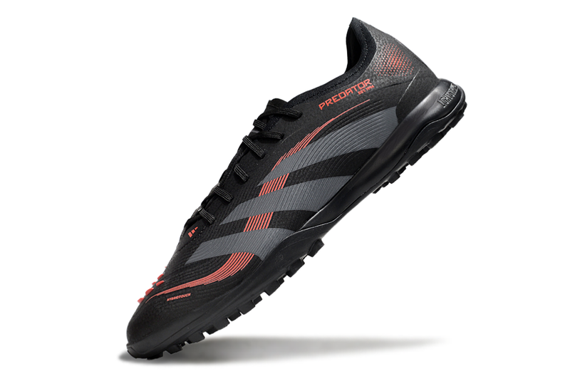 Chuteira Society Adidas Predator Elite TF Preta e Vermelha