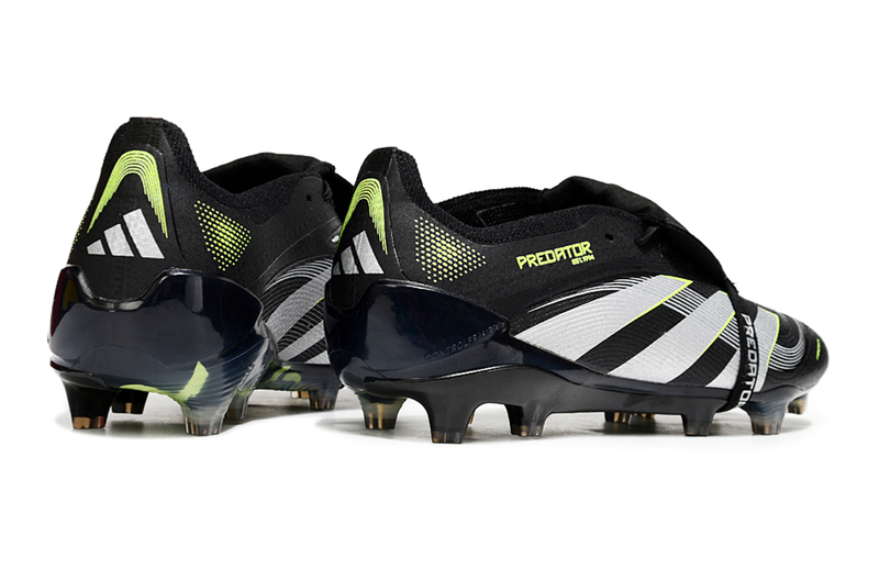 Chuteira Campo Adidas Predator FT 30 Elite FG Preto, Branco e Verde