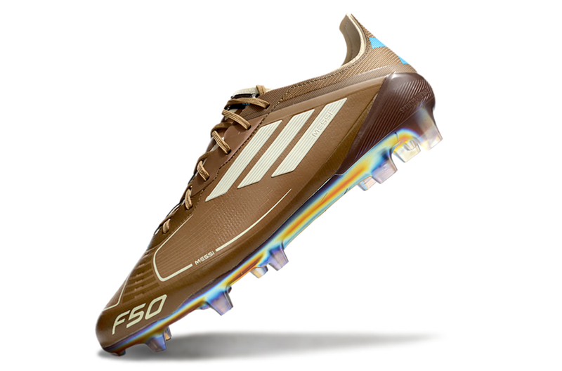 Chuteira Campo Adidas F50 FG Marrom