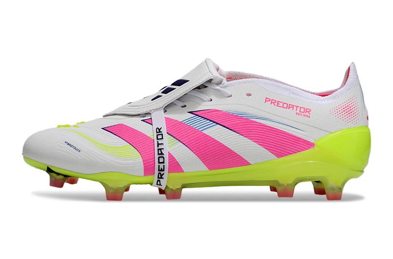 Chuteira Campo Adidas Predator FT 30 Elite FG Branco, Rosa e Verde "Celestial Victory"