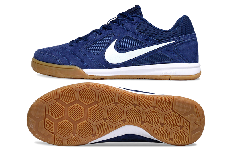 Chuteira Futsal Supreme X Nike SB Gato IC Azul e Branca