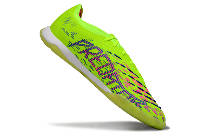 Chuteira Futsal Adidas Predator 24 Elite IC Verde e Roxo