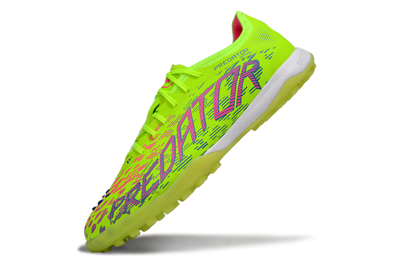 Chuteira Society Adidas Predator Elite TF Verde e Roxo