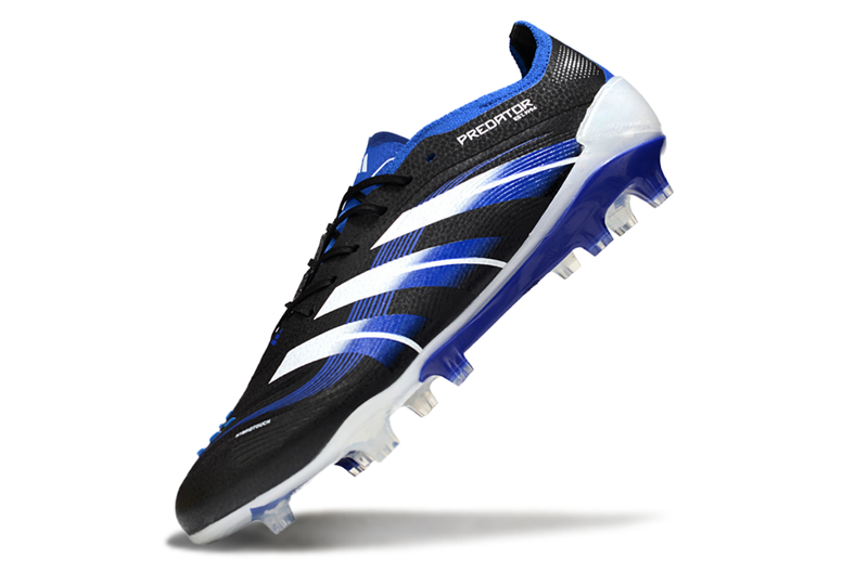 Chuteira Campo Adidas Predator Elite FG Preto e Azul