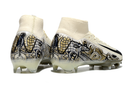 Chuteira Campo Nike Air Zoom Mercurial Superfly 10 Elite FG Bege e Preto