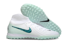 Chuteira Society Nike Phantom Luna 2 Elite TF Branco e Verde "Chromatic"
