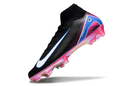 Chuteira Campo Nike Air Zoom Mercurial Superfly 10 Elite FG Preta e Rosa