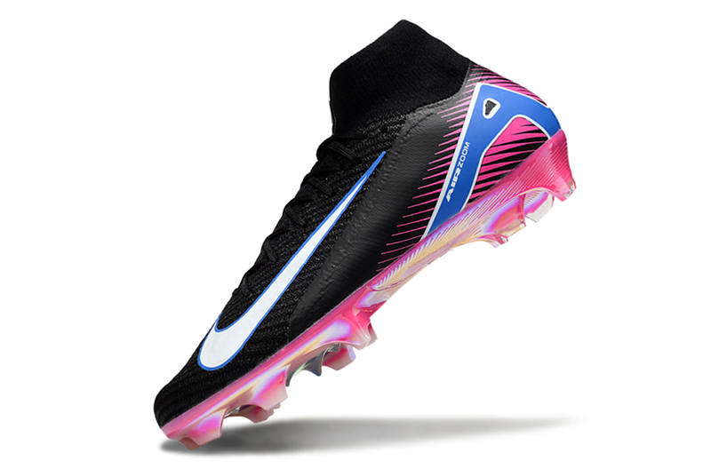 Chuteira Campo Nike Air Zoom Mercurial Superfly 10 Elite FG Preta e Rosa