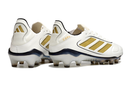 Chuteira Campo Adidas Copa Pure III Elite FG Branca e Dourado