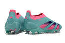 Chuteira Campo Adidas Predator LL Elite FG Verde e Rosa