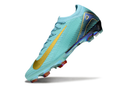 Chuteira Campo Nike Air Zoom Mercurial Vapor 16 Elite FG Azul e Dourado