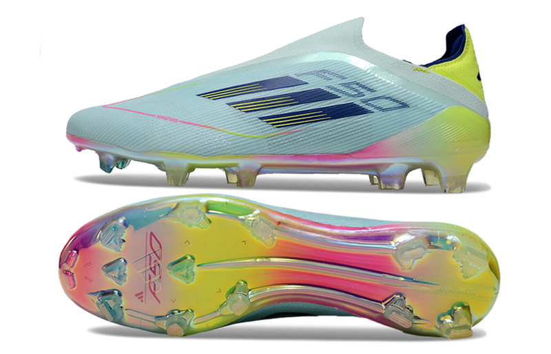 Chuteira Campo Adidas F50 LL FG Branca e Colorida "Olympic Boot Pack"