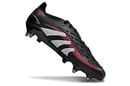 Chuteira Campo Adidas Predator Elite Ponta de Aluminio Preta e Vermelha "Stealth Victory"