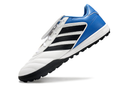 Chuteira Society Adidas Copa Gloro TF Branca e Azul
