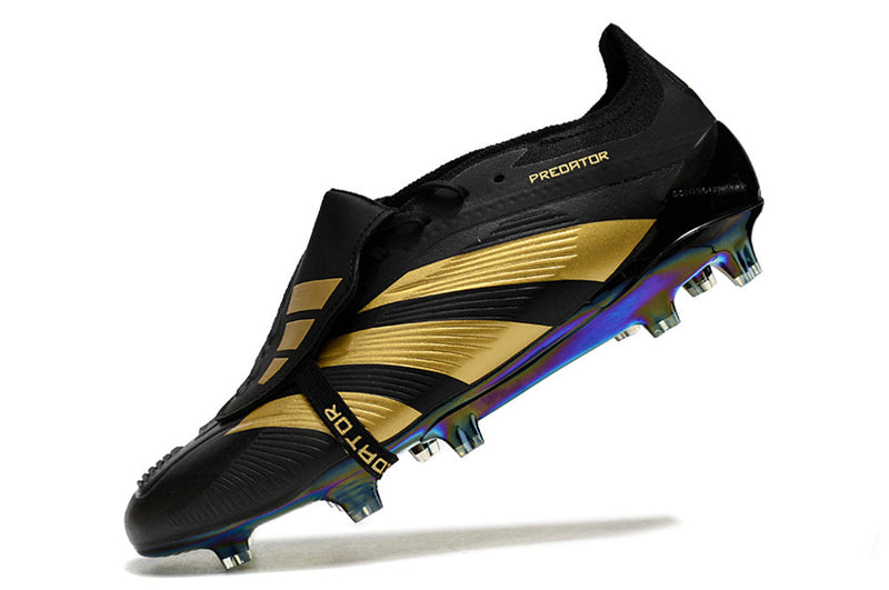 Chuteira Campo Adidas Predator FT 30 Elite FG Preta e Dourado