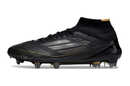Chuteira Campo Adidas F50 Cano Médio FG Preto e Dourado