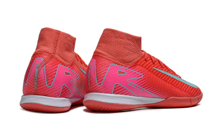 Chuteira Futsal Nike Air Zoom Mercurial Superfly 10 Elite IC Rosa e Azul