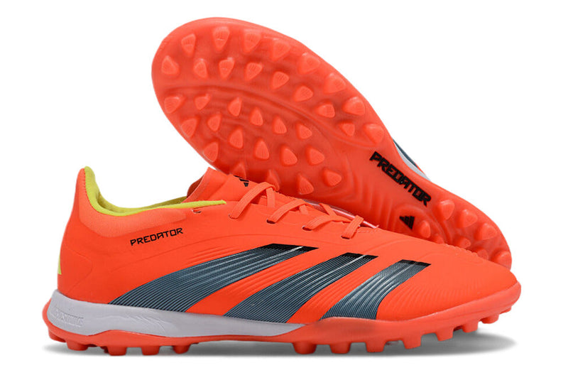 Chuteira Infantil Society Adidas Predator Elite TF Laranja "Predstrike Pack"