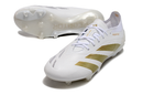Chuteira Campo Adidas Predator Elite FG Branco e Dourado