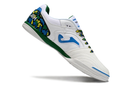 Chuteira Futsal Joma Top Flex Rebound IC Branca, Azul, Verde e Amarelo