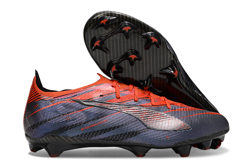 Chuteira Campo Puma Ultra 5 Ultimate FG Cinza e Laranja