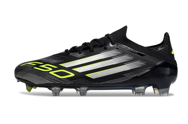 Chuteira Campo Adidas F50 FG Preta e Verde