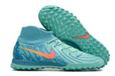 Chuteira Infantil Society Nike Phantom Luna 2 Elite TF Azul e Verde "Vortex Pack"