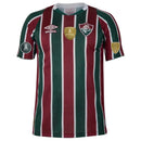 Camisa Masculina Fluminense I 2024/25 - Torcedor + Patchs Campeão Libertadores