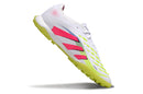 Chuteira Society Adidas Predator Elite TF Branco, Rosa e Verde "Celestial Victory'