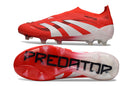 Chuteira Campo Adidas Predator LL Elite FG Vermelha e Branca "Pure Victory"