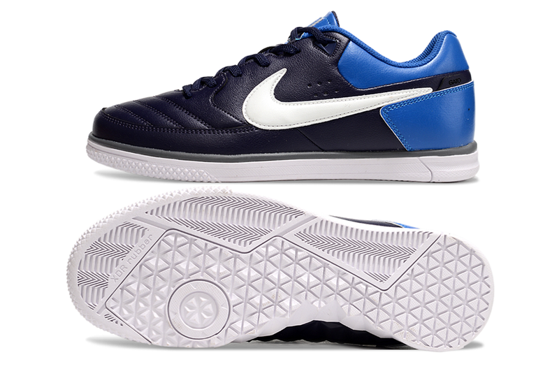 Chuteira Futsal Nike 5 StreetGato IC Azul e Branco