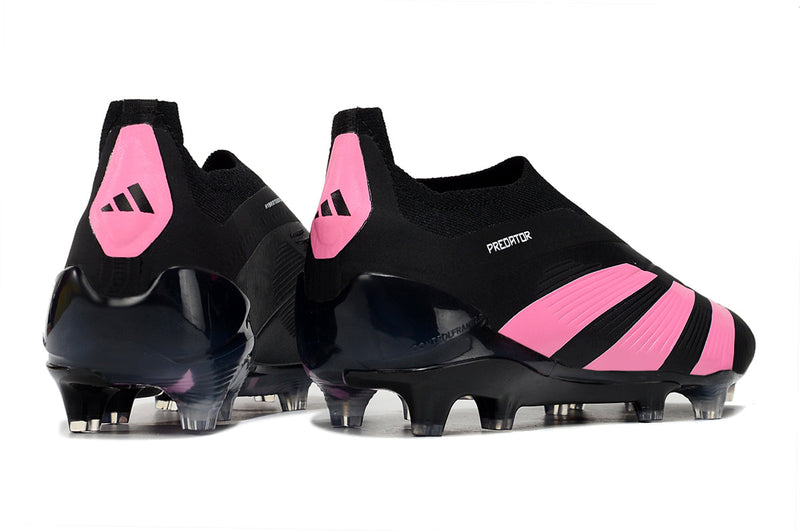Chuteira Campo Adidas Predator LL Elite FG Preta e Rosa