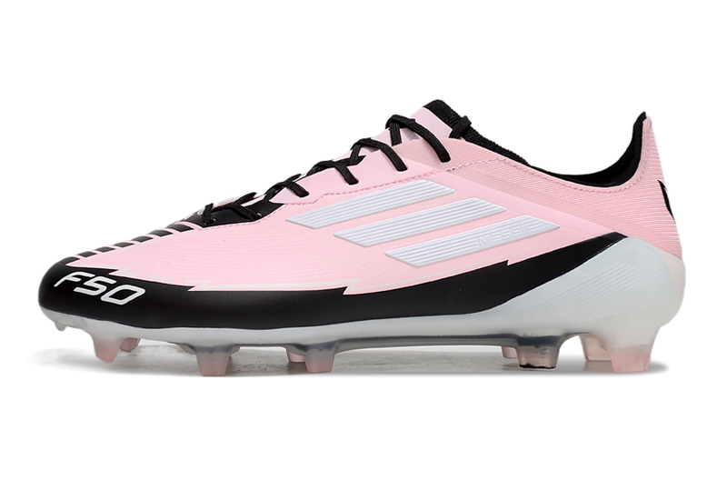 Chuteira Campo Adidas F50 FG Rosa e Branca