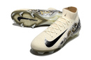 Chuteira Campo Nike Air Zoom Mercurial Superfly 10 Elite FG Bege e Preto