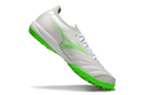 Chuteira Society Mizuno Morelia Neo Sala TF Branca e Verde