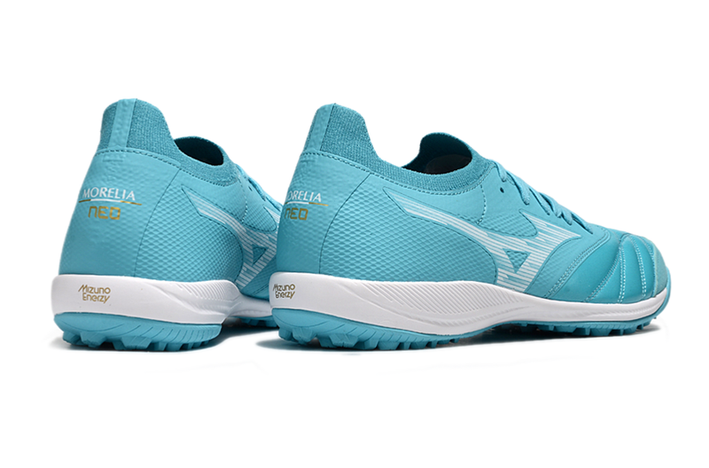 Chuteira Society Mizuno Morelia Neo Sala TF Azul