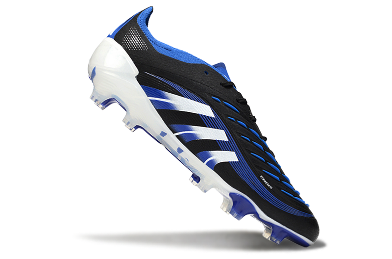Chuteira Campo Adidas Predator Elite FG Preto e Azul