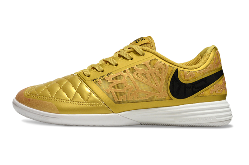 Chuteira Futsal Nike Lunar Gato II IC Dourada