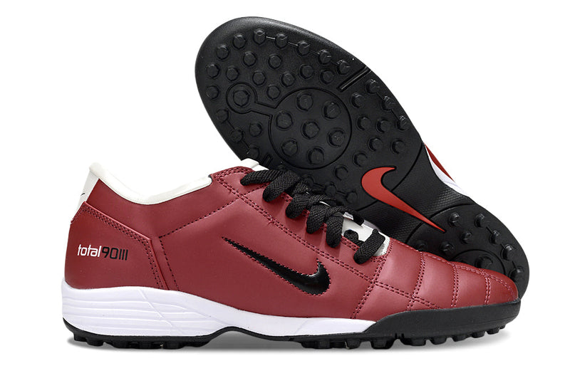 Chuteira Society Nike Total 90 TF Vermelho e Branco