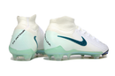 Chuteira Campo Nike Phantom Luna 2 Elite FG Branca e Verde "Chromatic"