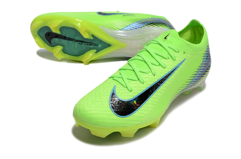 Chuteira Campo Nike Air Zoom Mercurial Vapor 16 Elite FG Verde e Azul