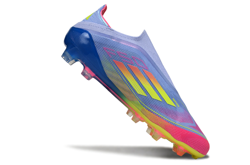Chuteira Campo Adidas F50+ LL FG Rosa e Azul "Celestial Victory"