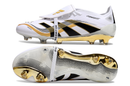 Chuteira Campo Adidas Predator FT 30 Elite FG Branco, Dourado e Preto "TEAMGEIST"