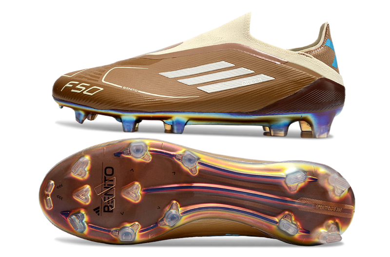 Chuteira Campo Adidas F50+ LL FG Marrom