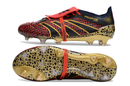Chuteira Campo Adidas Predator FT 30 Elite FG Preta, Vermelha e Dourado