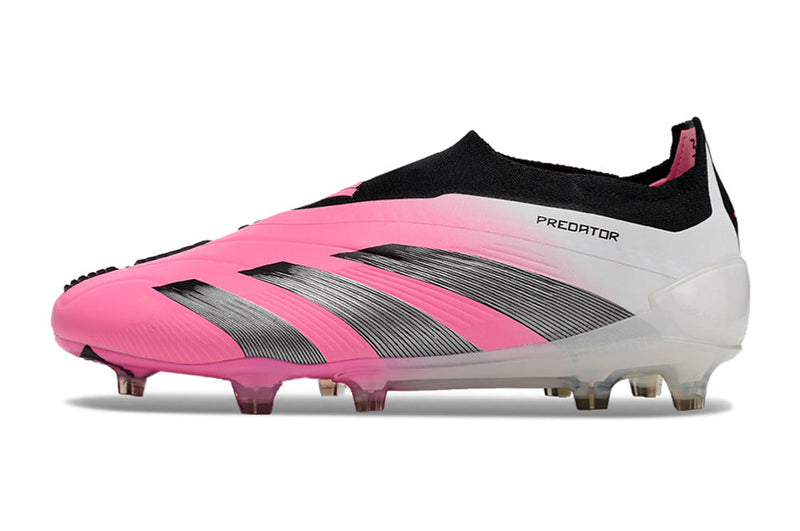 Chuteira Campo Adidas Predator LL Elite FG Branca e Rosa