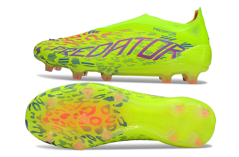 Chuteira Campo Adidas Predator LL Elite FG Verde e Rosa