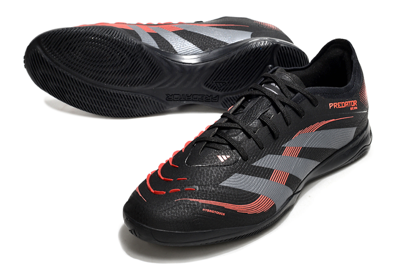 Chuteira Futsal Adidas Predator 24 Elite IC Preta e Vermelha